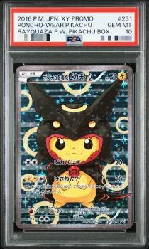 〔PSA10鑑定済〕ポンチョを着たピカチュウ