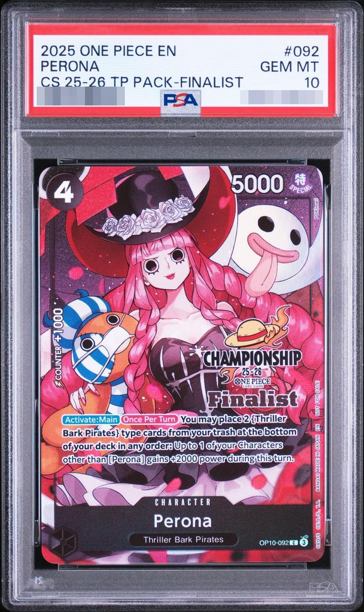 Perona C [OP10-092] (English) (Promotion Card "Championship 25-26 Finalist Card Set 1")