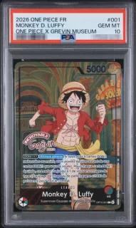 〔PSA10鑑定済〕モンキー・D・ルフィ【フランス語版】「ONE PIECE × グレヴァン美術館」