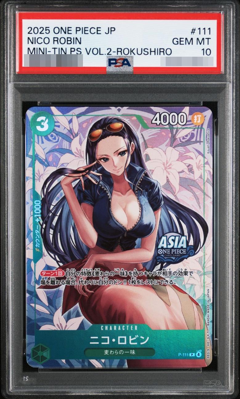 〔PSA10鑑定済〕ニコ・ロビン(ASIAロゴ有/illust:Koushi Rokushiro)