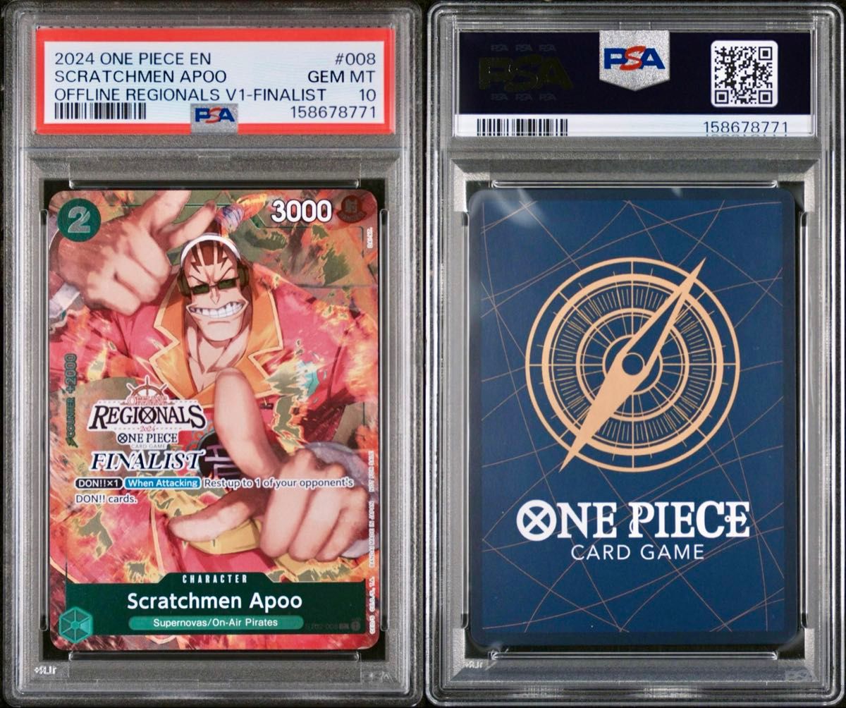 PSA 10 · Scratchmen Apoo FINALIST Gold-stamped Tournament Promo
