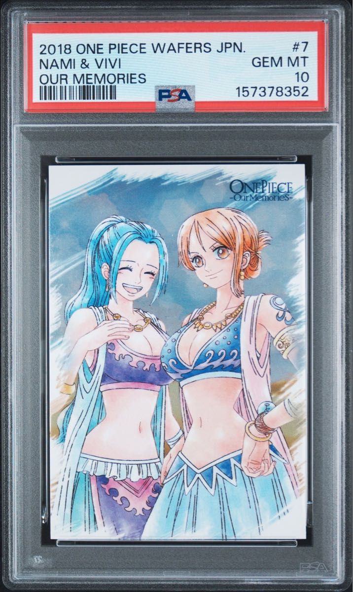 PSA 10 · One Piece Wafer Card #7 Nami & Vivi Our Memories