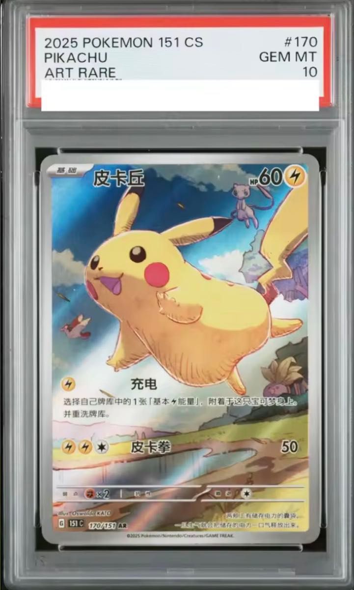 PSA 10 · Pikachu AR Chinese