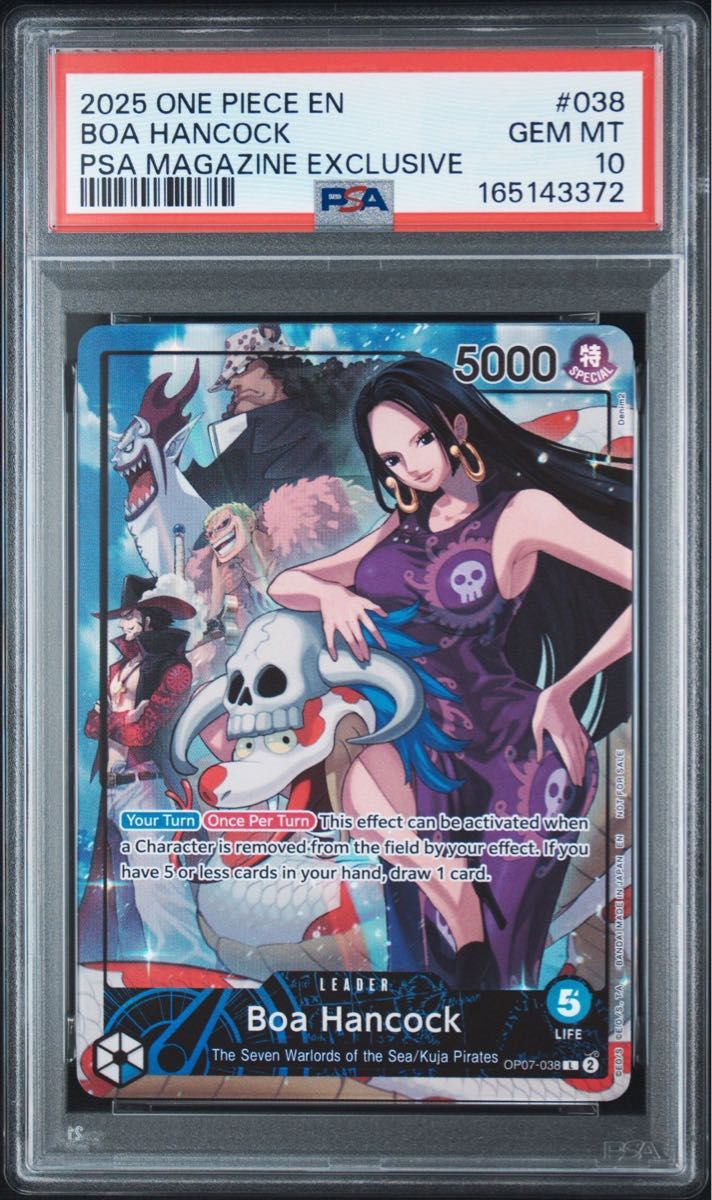 PSA 10 · Boa Hancock English PSA Magazine Limited Promo
