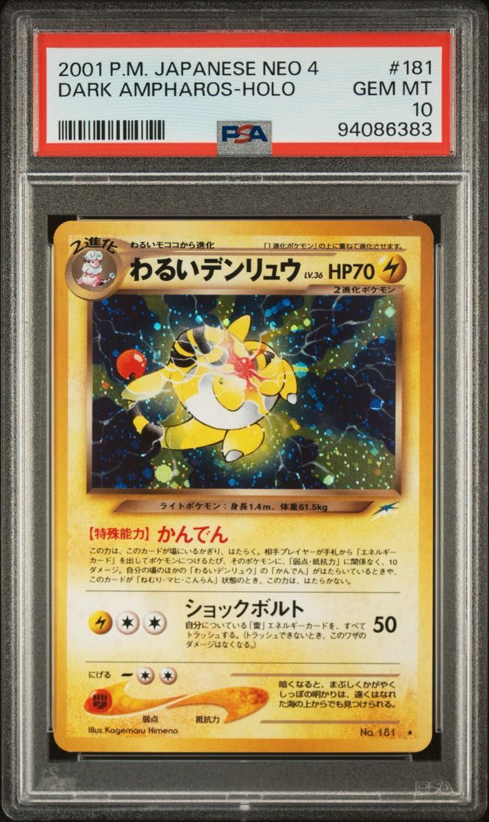 〔PSA10鑑定済〕わるいデンリュウ