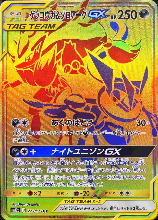 ゲッコウガ＆ゾロアークGX【UR】{223/173}
